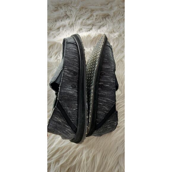 4028)Day Five Baja Black Marled Memory Foam Canvas Casual Slip On Shoes Sz US11 - Picture 5 of 9